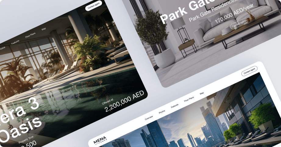 Dedicated property pages included