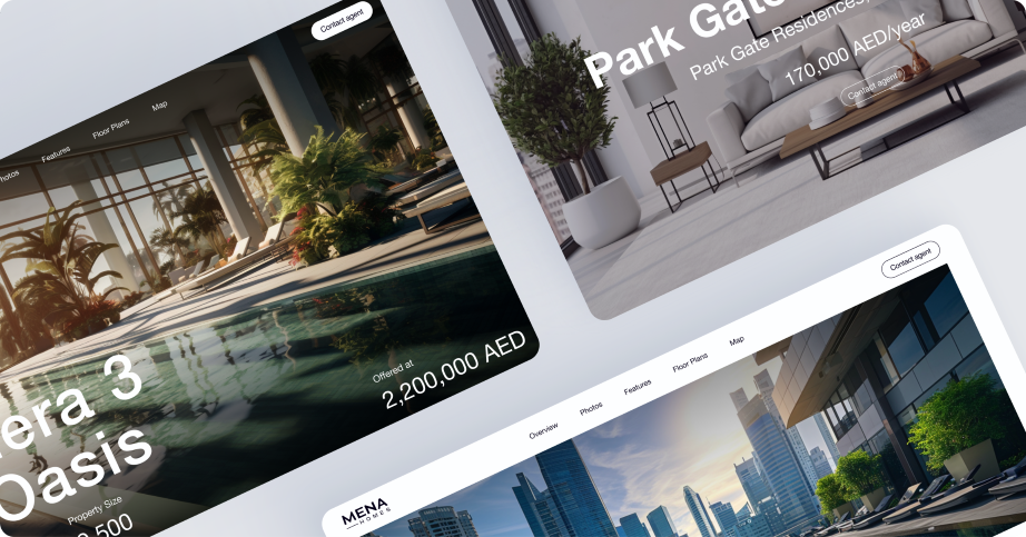 Dedicated property pages included